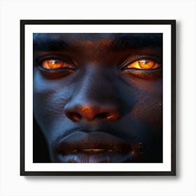 Eyes Of An African Man Art Print