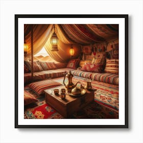 Bedouin Tent Interior 1 1 Art Print