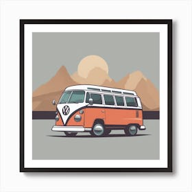 Vw campervan Art Print