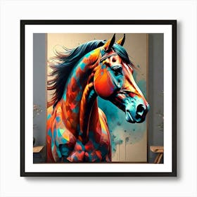 Horse Painting Art Print