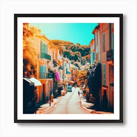 Street In A French Village Art Print