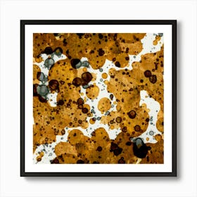 Watercolor Abstraction Spots In The Sun Art Print