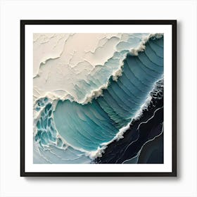 Abstract Of A Wave 3 Art Print