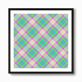 Plaid Pattern 15 Art Print