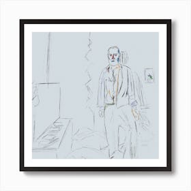 Man In A Room Art Print