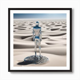 Man In The Desert 138 Art Print