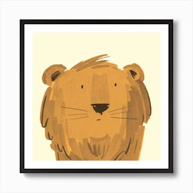 Lion Character Art Print