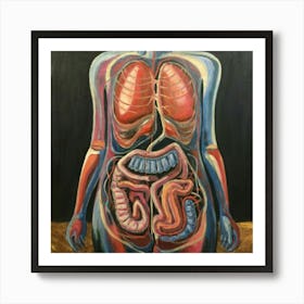 Organs Of The Human Body 5 Art Print