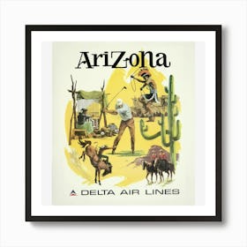 Arizona Delta Air Lines Art Print