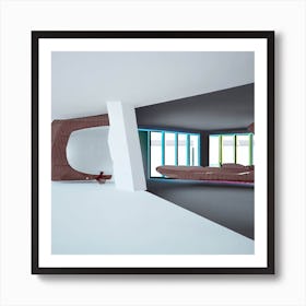 Futuristic home Art Print