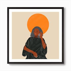 Afro-American Woman Art Print