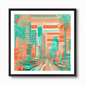 The Dynamic Spirit Of Miami's Street, Visualize A Kaleidoscope Of Warm Past, 109 Art Print