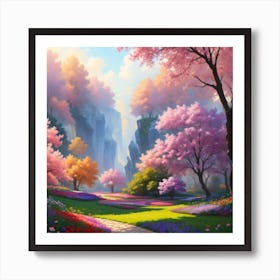 Cherry Blossoms Art Print