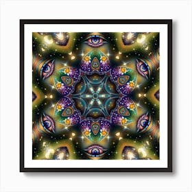 Psychedelic Mandala 16 Art Print