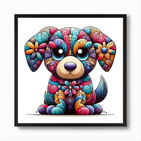 Colorful Dog 1 Art Print