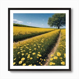 Yellow Field Art Print