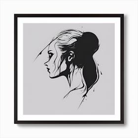 Woman'S Head Art Print