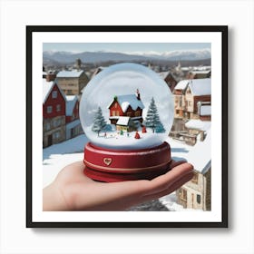 Snow Globe 12 Art Print