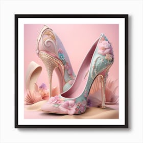 High Heeled Shoes Art Print