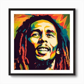 Bob Marley pop art Art Print