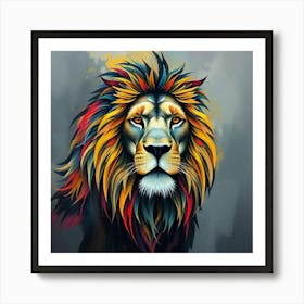 Lion Painting Art Print