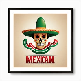 Mexican Skull 47 Art Print