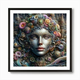 City Of Flowers 1 Art Print