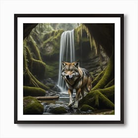 Wolf In The Forest Art Print