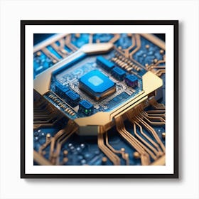 Cpu chip 3 Art Print