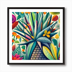 Tropical Garden 1 Art Print