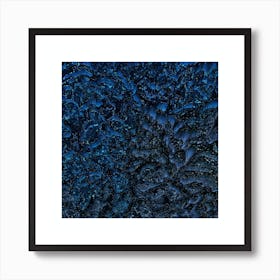 Shining dark blue Art Print