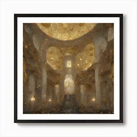 Golden Hall Art Print