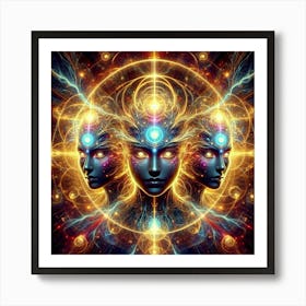 Divine Revelations: Exploring Spiritual Insights Through Artwork Art Print