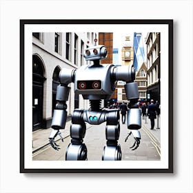 Robot In London 16 Art Print