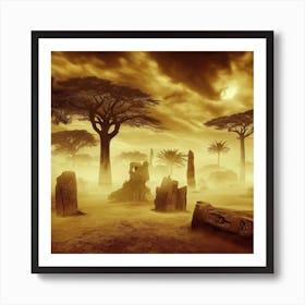 Desert Landscape Art Print