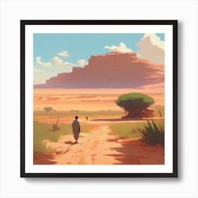 Desert Landscape 60 Art Print