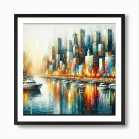 Cityscape Painting Art Print