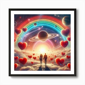 Love In The Sky 4 Art Print