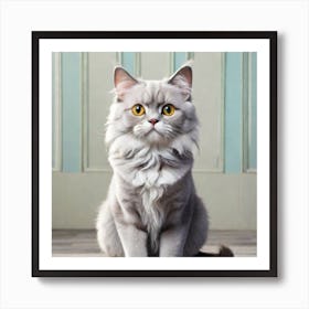 portrait of cat Art Print