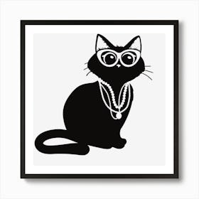 Classy Cat Art Print