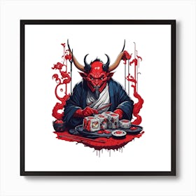 Devil Sushi Art Print