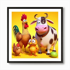 Farm Animals 1 Art Print