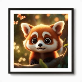 Red Panda 5 Art Print