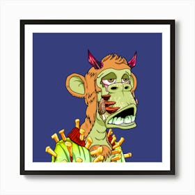 Devil Monkey Art Print