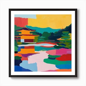 Colourful Gardens Ninna Ji Temple Japan 4 Art Print