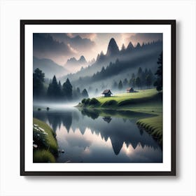 Landscape Painting 65 Art Print