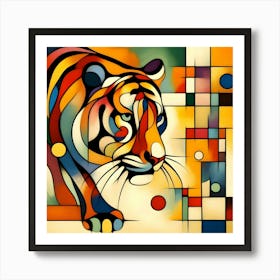 Abstract Tiger Art Print