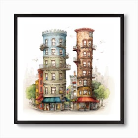 Nyc Towers Art Print