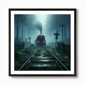 Train In The Forest Art Print