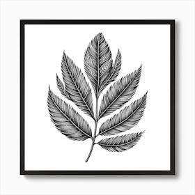 Winter leaf 6 Art Print